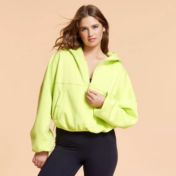 Blogilates Neon Yellow Women's Hoodie - Picture 1 of 5